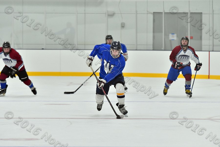 Wheaton College Men\'s Ice Hockey vs Middlesex Community College. - Photo By: KEITH NORDSTROM